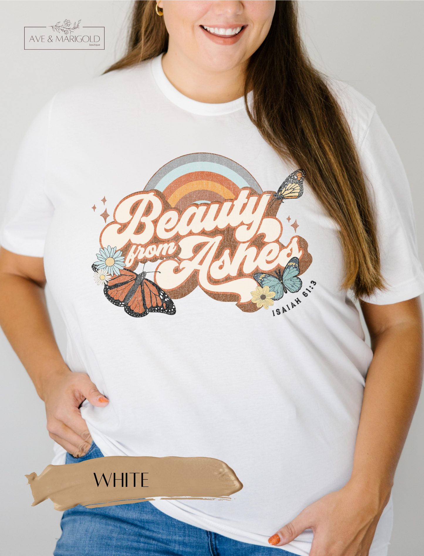 Plus Size Beauty from Ashes Relaxed Fit T-shirt